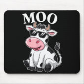 Moo Cow - Funny Farmer Cow For Men Women Kids Boys Mousepad (Vorne)
