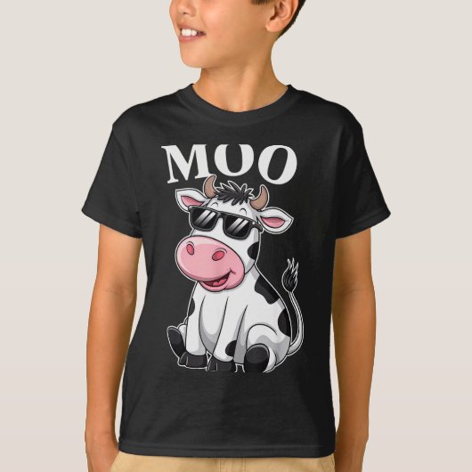 Moo Cow - Funny Farmer Cow For Men Women Kids Boys T-Shirt (Vorderseite)