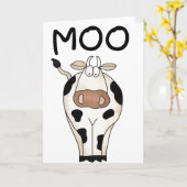 Moo Cow Karte (Gelbe Blume)
