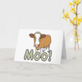 Moo Cow Karte (Gelbe Blume)