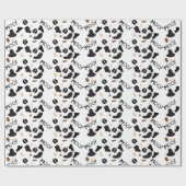 Moo Cow Print Birthday Wrapping Paper Geschenkpapier (Flach)