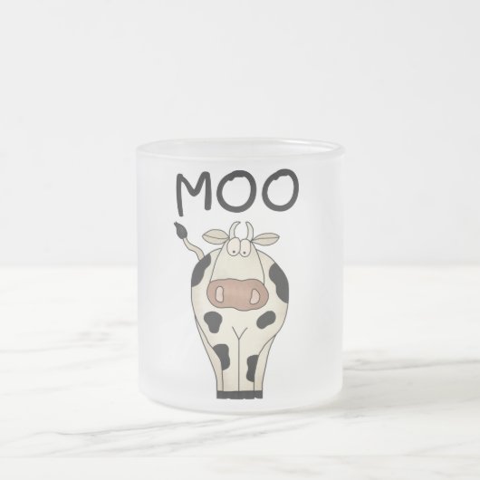 Moo Cow T-Shirts und Geschenke Mattglastasse (Mittel)