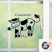 Moo Cow Thunder_Cove Fensteraufkleber (Zuhause)