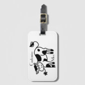 Moo Cow Thunder_Cove Gepäckanhänger (Vorderseite Vertikal)