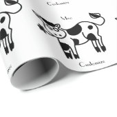 Moo Cow Thunder_Cove  Geschenkpapier (Rolleneckpunkt)
