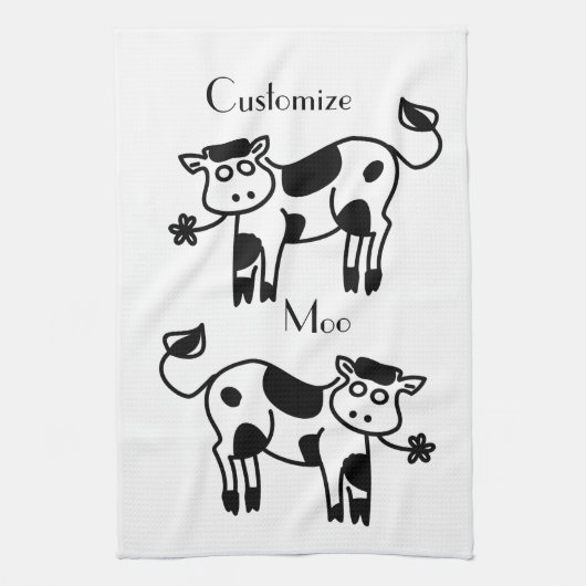 Moo Cow Thunder_Cove Geschirrtuch (Vertikal)