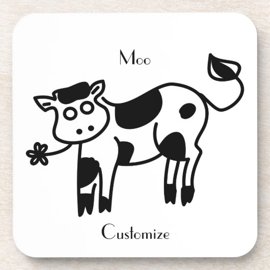 Moo Cow Thunder_Cove Getränkeuntersetzer (Vorderseite)