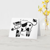 Moo Cow Thunder_Cove Karte (Gelbe Blume)