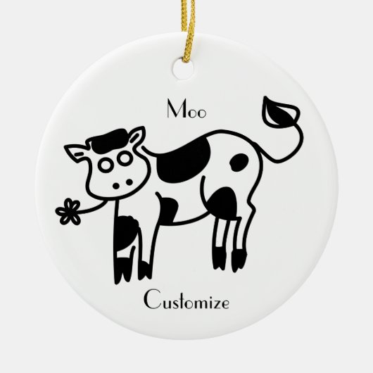 Moo Cow Thunder_Cove Keramik Ornament (Vorne)