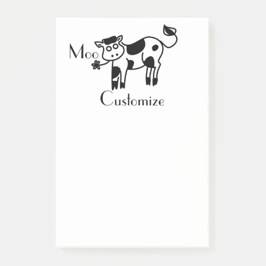 Moo Cow Thunder_Cove Post-it Klebezettel (Vorderseite)