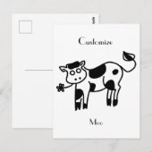 Moo Cow Thunder_Cove Postkarte (Vorne/Hinten)