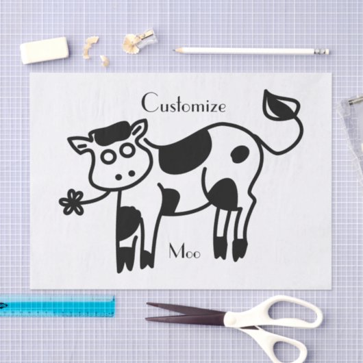 Moo Cow Thunder_Cove Seidenpapier (Handwerk)