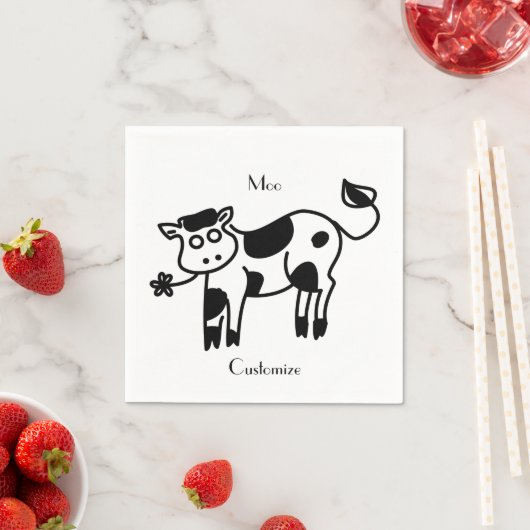 Moo Cow Thunder_Cove Serviette (Beispiel)