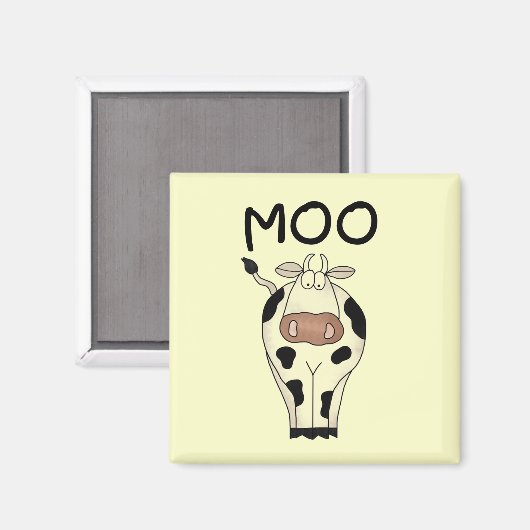 Moo Cow Tshirts und Geschenke Magnet (Vorderseite/Rückseite)