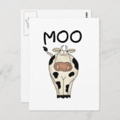 Moo Cow Tshirts und Geschenke Postkarte (Vorne/Hinten)