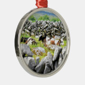 Moo Cows Ornament Aus Metall (Rechts)
