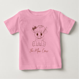 Moo Crew Halloween Farmhouse Highland Kuh Tote Baby T-shirt