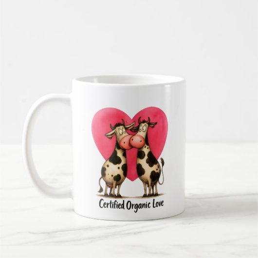 🐄 Moo-d für die Liebe – „Zertifizierte Organische Kaffeetasse (Links)