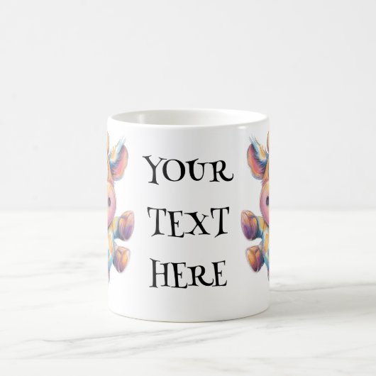 Moo-d Maker – Personalised Whimsical Cow Kaffeetasse (Mittel)