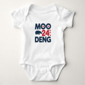 Moo Deng 2024 Moo Deng Moo Deng Niedlich Baby Hipp Baby Strampler (Vorderseite)