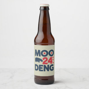 Moo Deng 2024 Moo Deng Moo Deng Niedlich Baby Hipp Bierflaschenetikett