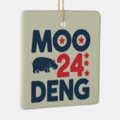 Moo Deng 2024 Moo Deng Moo Deng Niedlich Baby Hipp Keramikornament (Rechts)