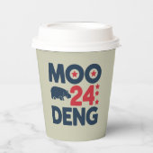 Moo Deng 2024 Moo Deng Moo Deng Niedlich Baby Hipp Pappbecher (Vorderseite)