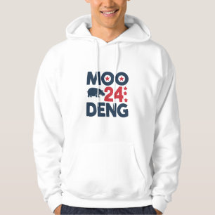 Moo Deng 2024 Moo Deng Moo Deng Süßes Baby Nilpfer Hoodie