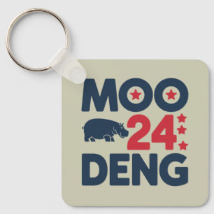 Moo Deng 2024 Moo Deng Moo Deng Süßes Baby Nilpfer Schlüsselanhänger