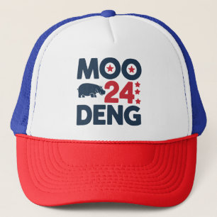 Moo Deng 2024 Moo Deng Moo Deng Süßes Babyflusspfe Truckerkappe