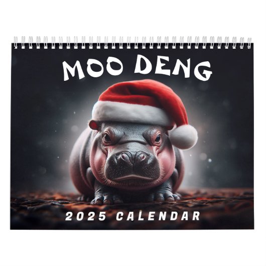 Moo Deng 2025 Kalender (Titelbild)