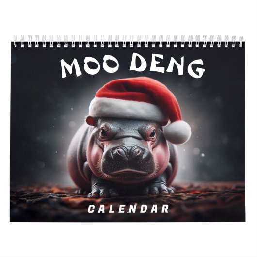 Moo Deng 2025 Kalender (Titelbild)