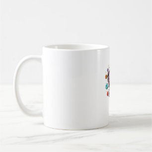Moo Deng Astronauten Dabbing in der Kosmischen Gal Kaffeetasse