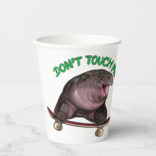 Moo Deng aus Thailand Pappbecher (Vorderseite)