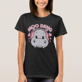Moo Deng - Baby Pygmy Hippo T-Shirt (Vorderseite)