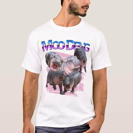 Moo Deng Bootleg Rap Shirt | Moo Deng Shirt (Vorderseite)