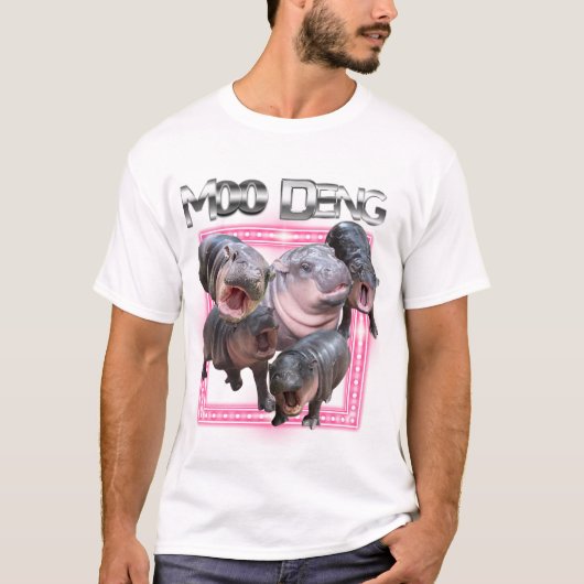 Moo Deng Bootleg Rap Shirt | Moo Deng Shirt (Vorderseite)