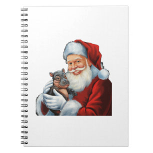 Moo Deng Der Hippo-Held Rette die Weihnachtsferien Notizblock