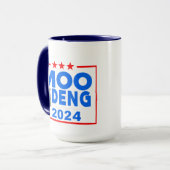 Moo Deng Funny Election 2024 Niedlich Hippo T - Sh Tasse (Vorderseite Links)