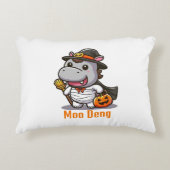 Moo Deng Halloween Pillow Dekokissen (Vorderseite)