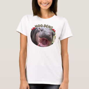 Moo Deng Happy Hippo Meme T-Shirt