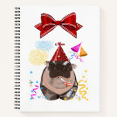 Moo Deng Hippo aus Thailand Notizblock (Vorderseite)