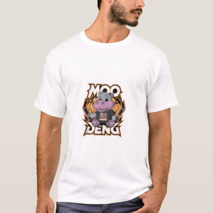 Moo-Deng Hippo der berühmte Baby-Pygmäen-Hippo-Tan T-Shirt