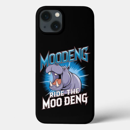 MOO DENG Hippo fährt das MOO DENG Case-Mate iPhone Hülle (Rückseite)