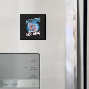 MOO DENG Hippo fährt das MOO DENG Magnet