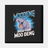 MOO DENG Hippo fährt das MOO DENG Magnet (Vorne)