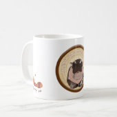 Moo Deng Hippo für frohe Weihnachten Kaffeetasse (Vorderseite Links)