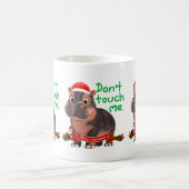 Moo Deng Hippo für frohe Weihnachten Kaffeetasse (Mittel)