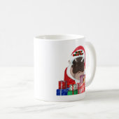 Moo Deng Hippo für frohe Weihnachten Kaffeetasse (VorderseiteRechts)