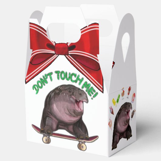 Moo Deng Hippo Geschenkschachtel (Geöffnet)